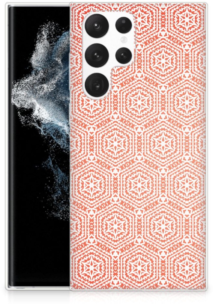 Samsung Galaxy S22 Ultra TPU bumper Pattern Orange