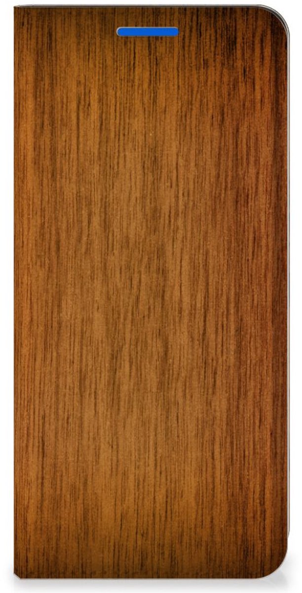 OPPO Reno6 5G Book Wallet Case Donker Hout