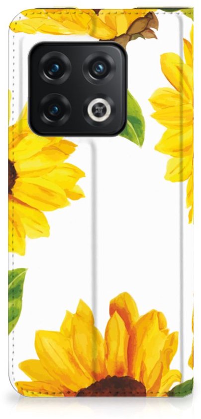 Smart Cover voor OnePlus 10 Pro Zonnebloemen
