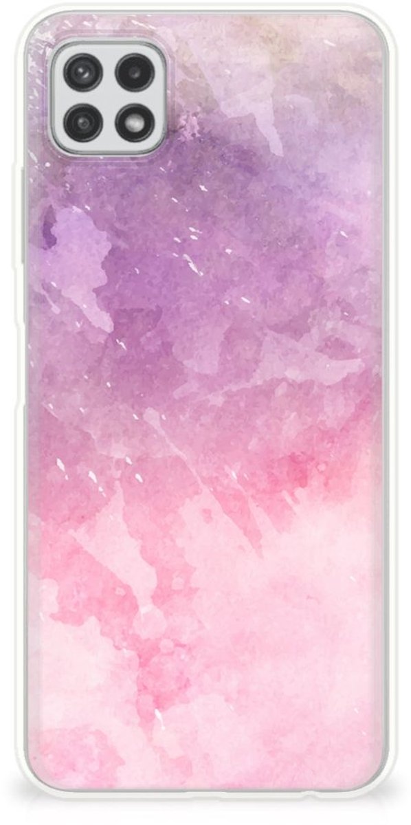 Hoesje maken Samsung Galaxy A22 5G Pink Purple Paint
