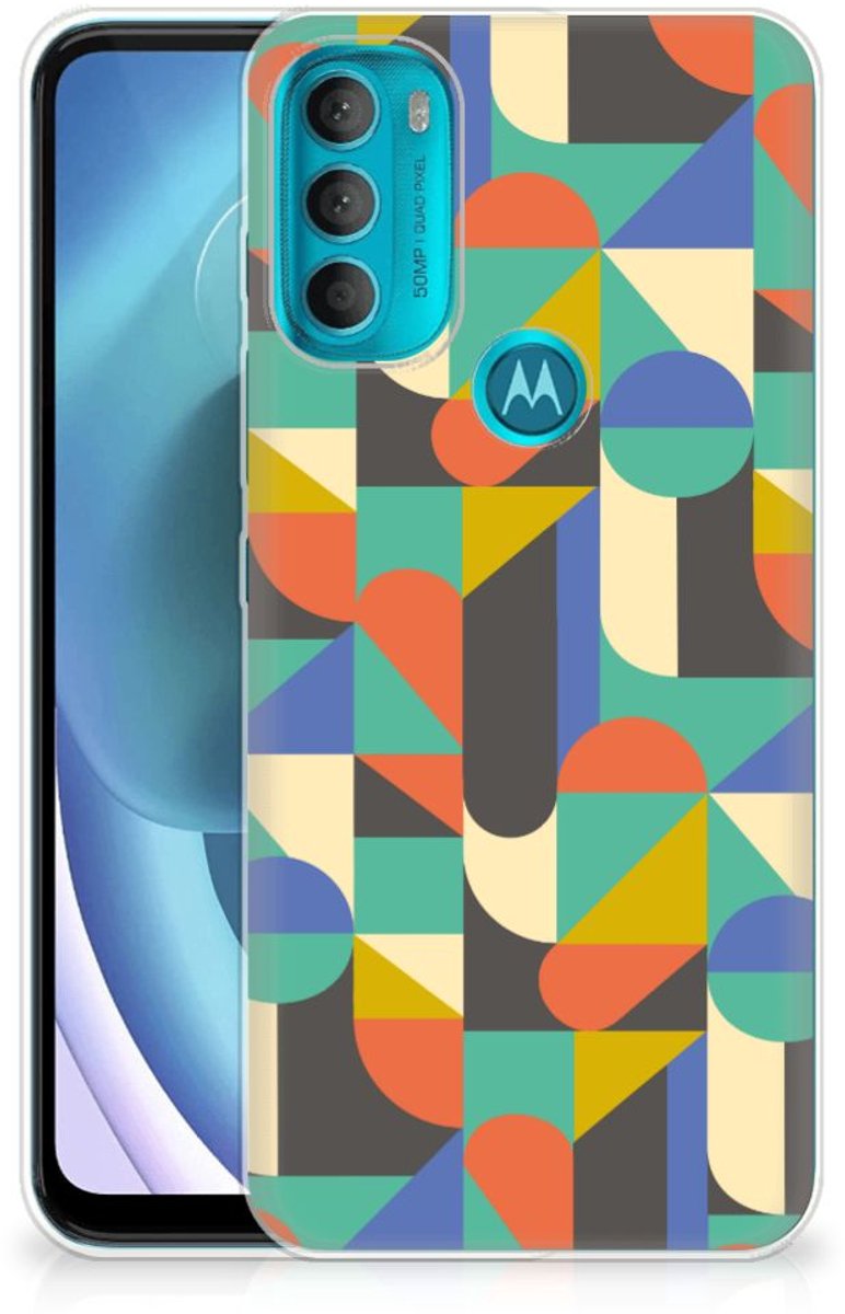 Motorola Moto G71 5G TPU bumper Funky Retro