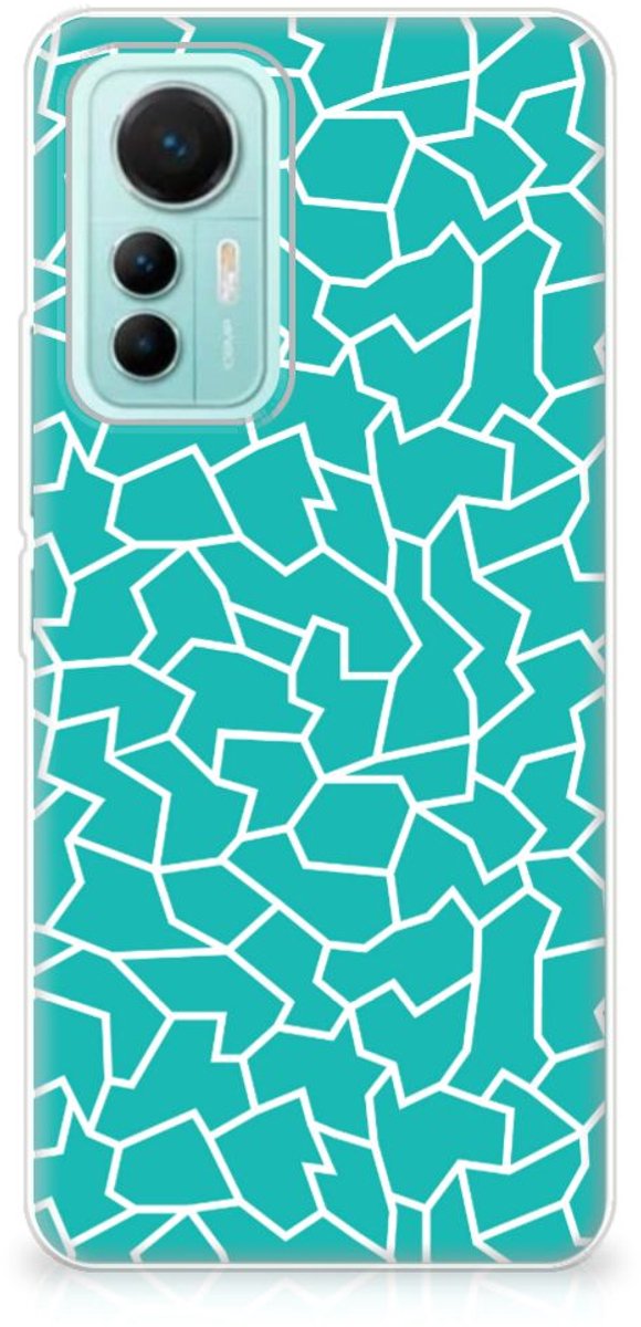 Xiaomi 12 Lite Hoesje maken Cracks Blue