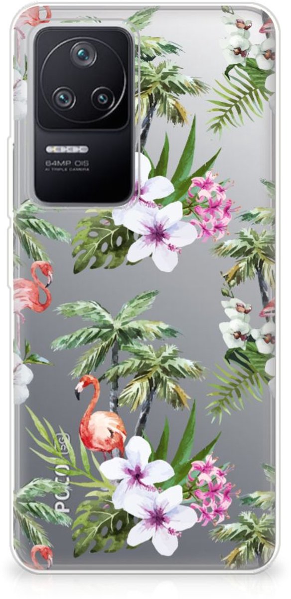 Xiaomi Poco F4 TPU Hoesje Flamingo Palms