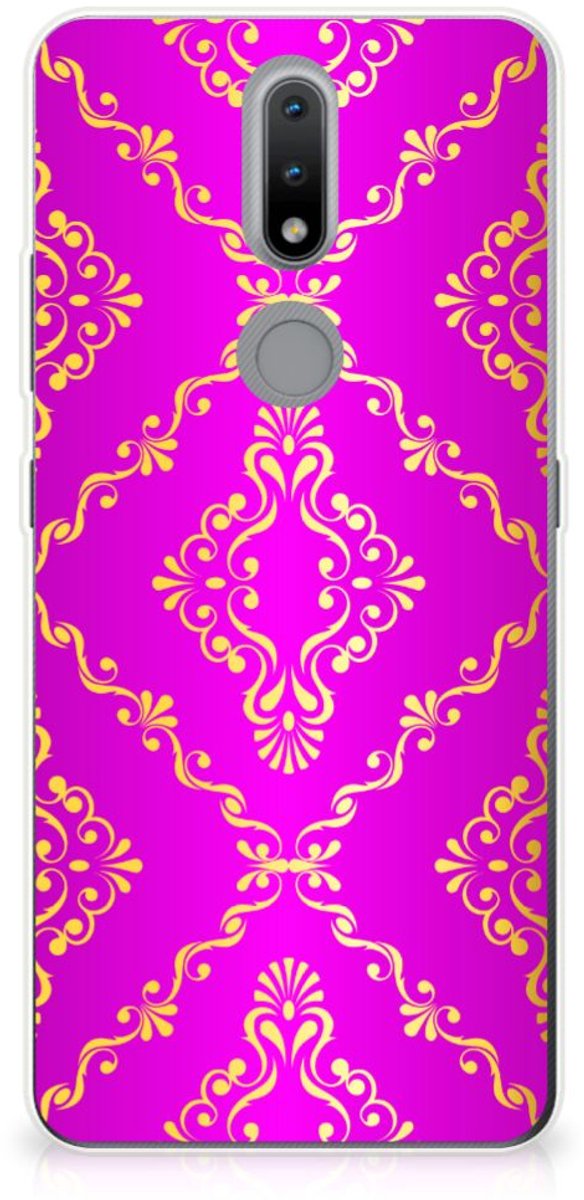 Siliconen Hoesje Nokia 2.4 Barok Roze
