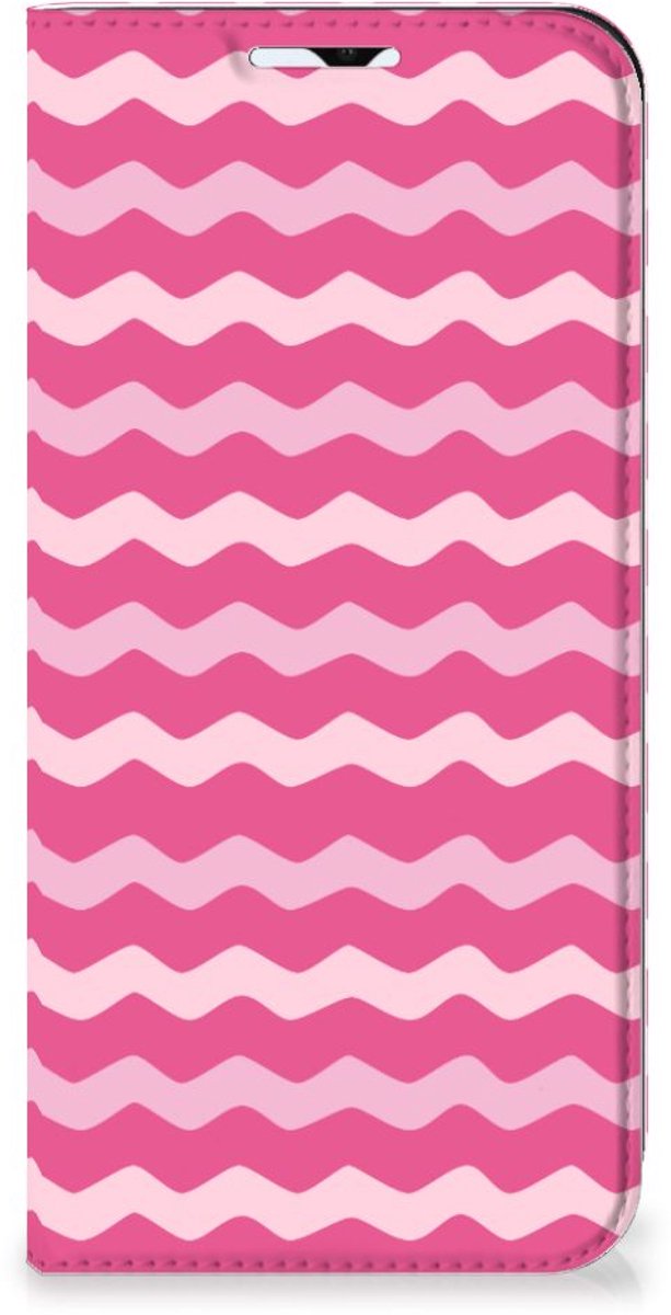 Book Case voor Samsung Galaxy A23 Hoesje met Magneet Waves Pink