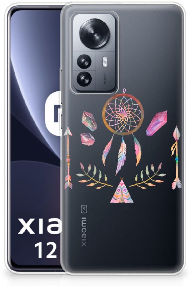 Xiaomi 12 Pro Telefoonhoesje met Naam Boho Dreamcatcher