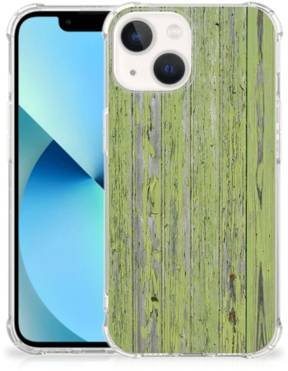 iPhone 13 mini Stevig Telefoonhoesje Green Wood
