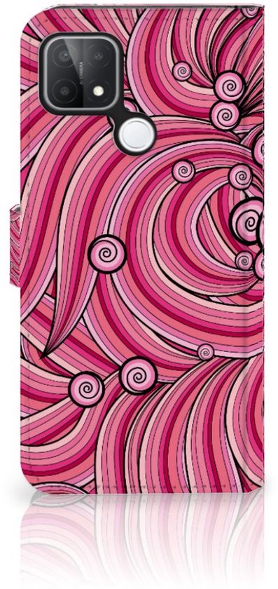 Etui design OPPO A15 Etui pour téléphone portable Swirl Pink