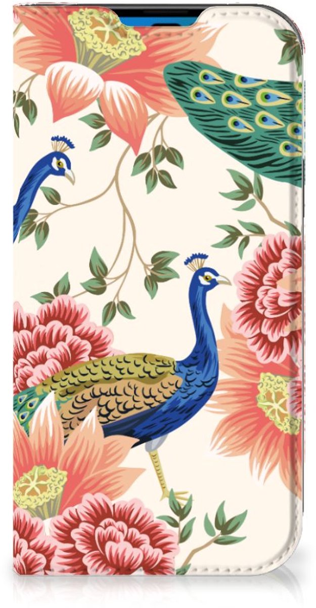 Hoesje maken voor iPhone 14 Pro Pink Peacock