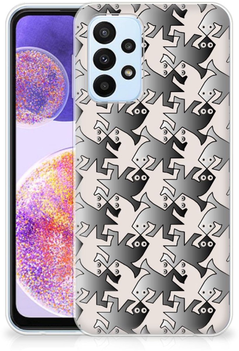Samsung Galaxy A23 TPU Hoesje Salamander Grey