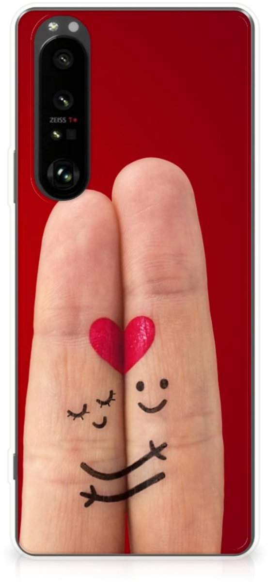 Sony Xperia 1 III Silicone Back Cover Liefde - Origineel Romantisch Cadeau