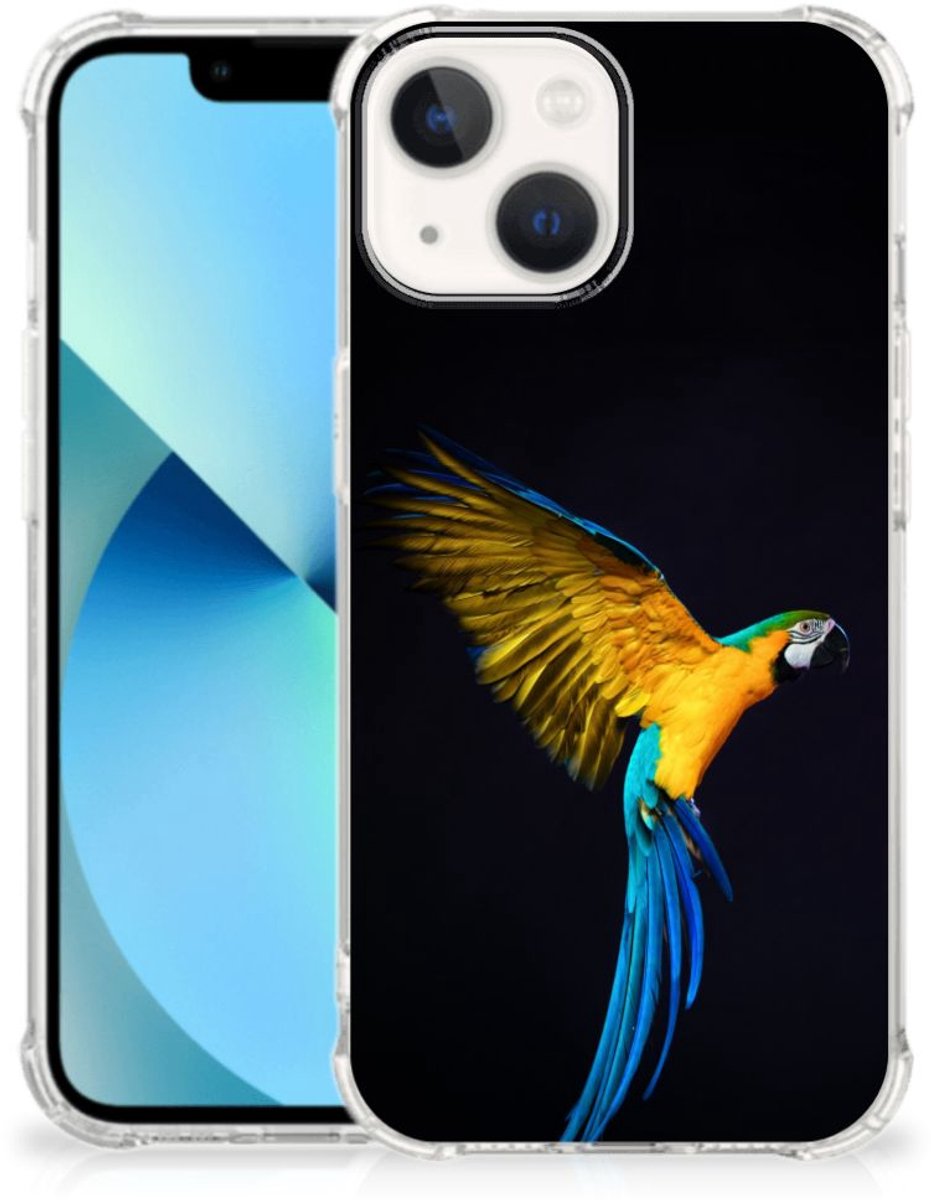 Back Cover voor iPhone 13 mini Case Anti-shock Papegaai