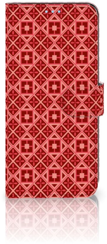 Etui Smartphone OPPO A74 4G Etui Portefeuille Batik Rouge