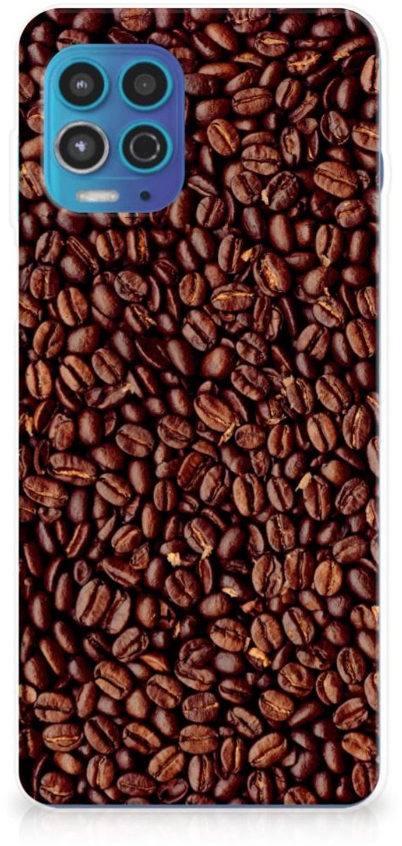 Motorola Moto G100 Siliconen Case Koffiebonen