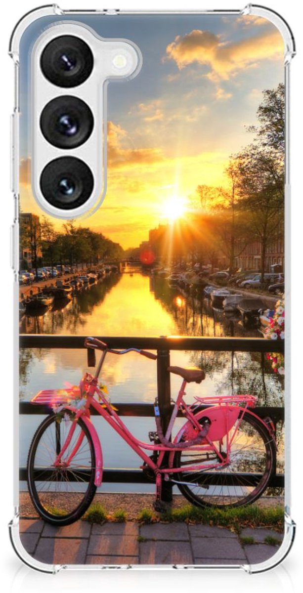 Samsung Galaxy S23 Telefoonhoesje met valbescherming Amsterdamse Grachten