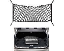THAR Kofferbaknet Auto – Elastisch Bagagenet 55x120cm – Incl. Haken
