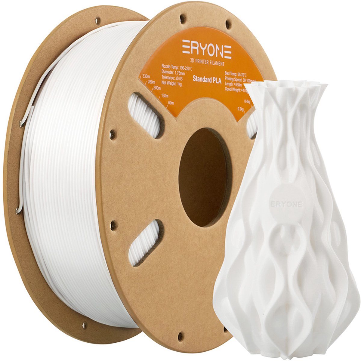 ERYONE Standaard PLA 3D Printer Verbruiksartikelen - Melkwit