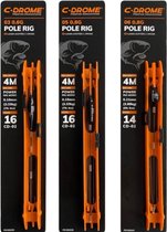 C-drome 10 pièces : Pole Rig 03 - Taille : flotteur 0,6g - hameçon 16 - 0,19mm