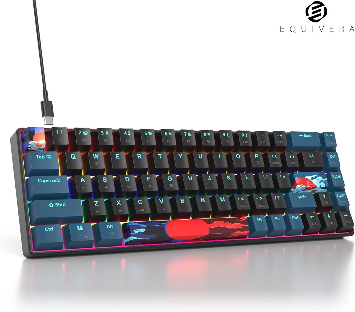 Equivera Mechanisch Toetsenbord - Gaming Toetsenbord - Mechanical Keyboard - Mechanische Toetsenbord