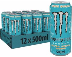 Monster Energy Ultra - Ultra Fiesta Mango - Pre Workout - 12 Blikjes (12x500 ml)