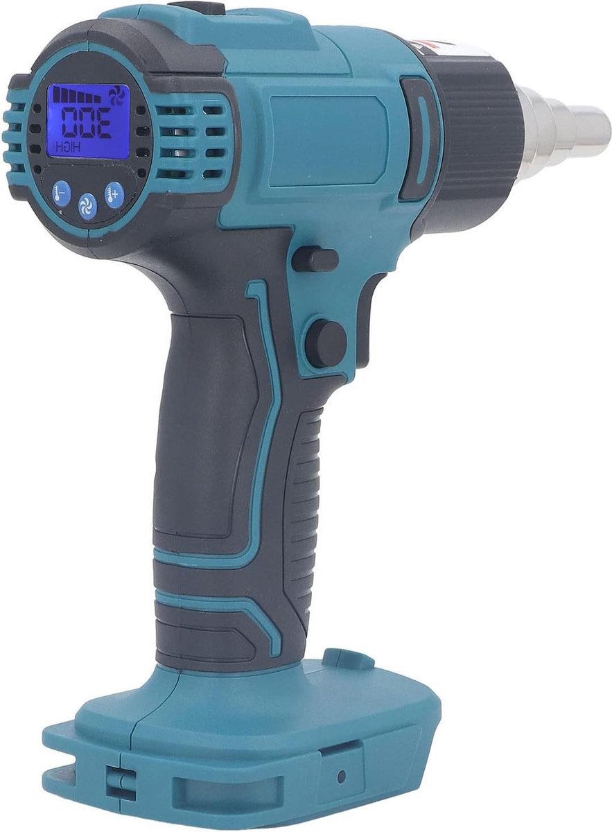 Lithium Heteluchtpistool ABS Draadloos LCD - Ambachten Handheld Warmtepistool met 4 Nozzles .
