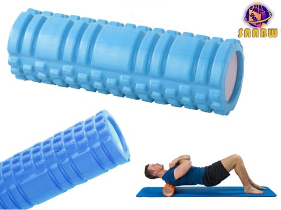 Foam roller - Massage roller - Grid Trigger point - Fitness roller - Foamroller - Foamrollers - Foam - Fitness - Yoga - blue - 55992