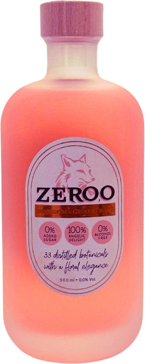 Zero,o Blossom & Grapefruit (met een bloemig gin profiel) | Non-alcoholic | 500ml