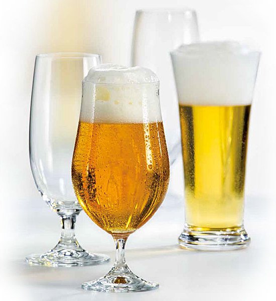 Lot De 2 Grands Verres à Bière DUBBEL En Cristal – 33 Cl – Hauteur 16cm – Neufs