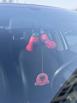 Autohanger autogeur Albania Albanie boks handschoenen en carscent Albanese adelaar