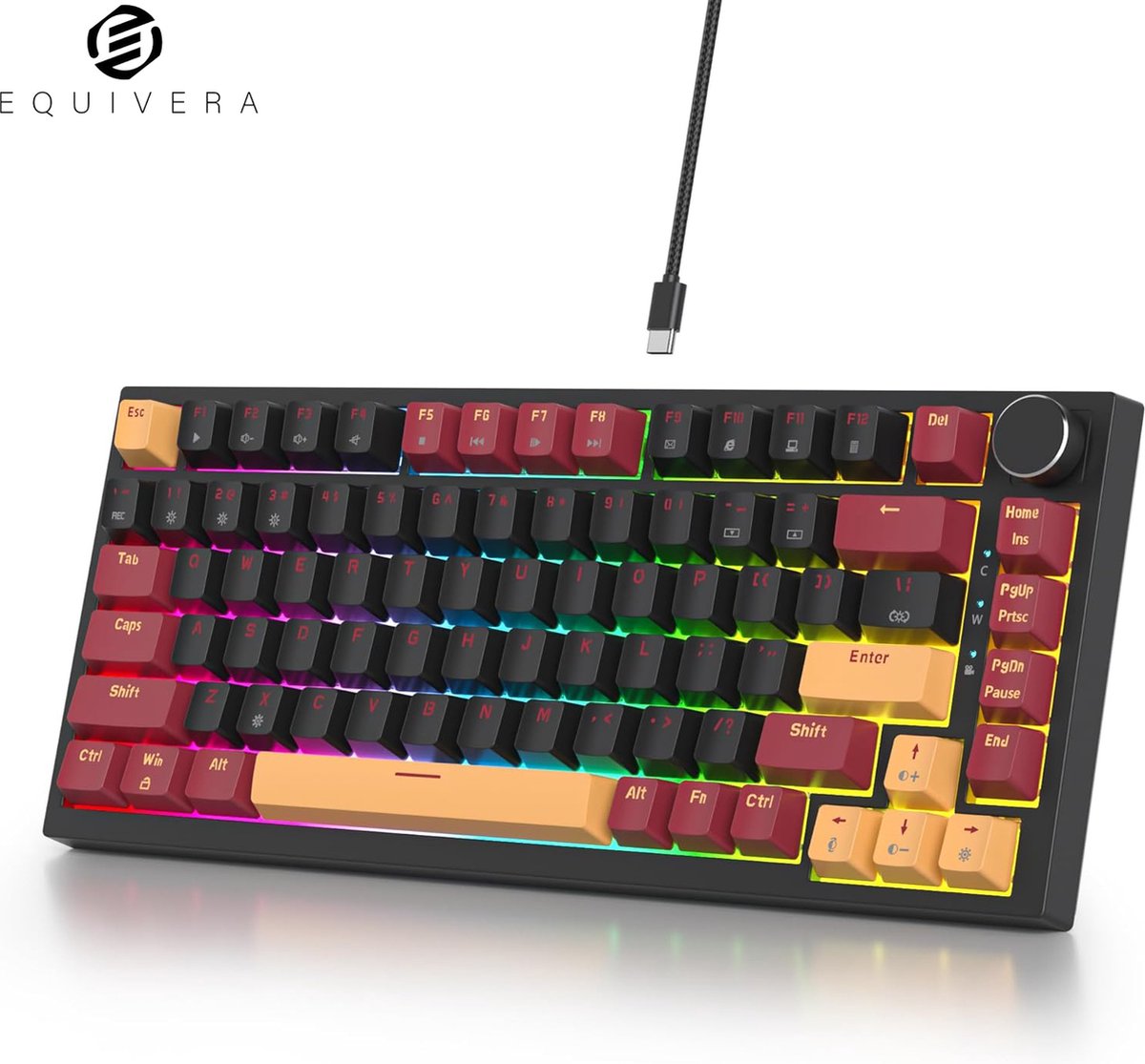 Equivera Mechanisch Toetsenbord - Gaming Toetsenbord - Mechanical Keyboard - Mechanische Toetsenbord