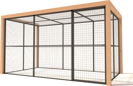 Wood Selections Aviary Olivia - Cage à oiseaux - nichoir extérieur - cage à perroquets - enclos pour animaux - Enclos à oiseaux - enclos à oiseaux