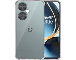 Telefoonhoesje Geschikt voor OnePlus Nord CE 3 Lite Transparant - Shockproof TPU Siliconen Case met Stootrand Doorzichtig - Smartphonica geschikt voor OnePlus Nord CE 3 Lite