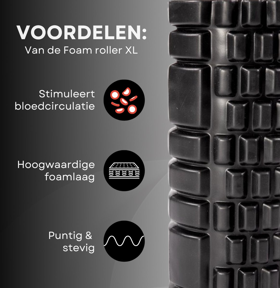 AJ-Sports Foam roller XL - Massage roller thumbnail 4