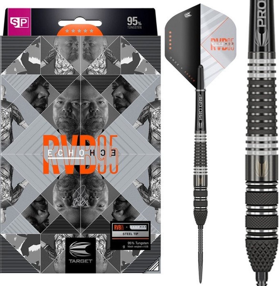 Target Raymond van Barneveld x Echo Swiss Point 95% - Dartpijlen 21 Gram