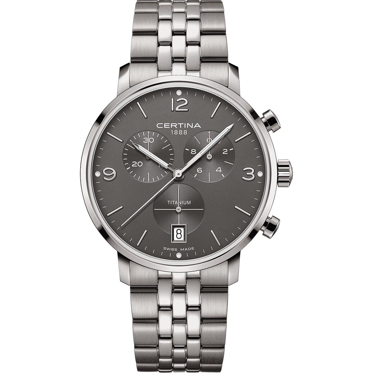 Certina DS Caimano Heren Horloge Titanium C0354174408700