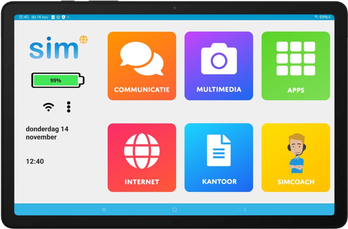 Samsung SimTab 6 - Senioren Tablet 64GB thumbnail 4