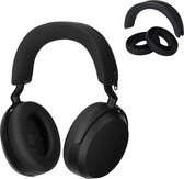 kwmobile siliconen cover voor koptelefoon - geschikt voor Sennheiser MOMENTUM 4 Wireless - Voor band en oorpads - 3x in zwart