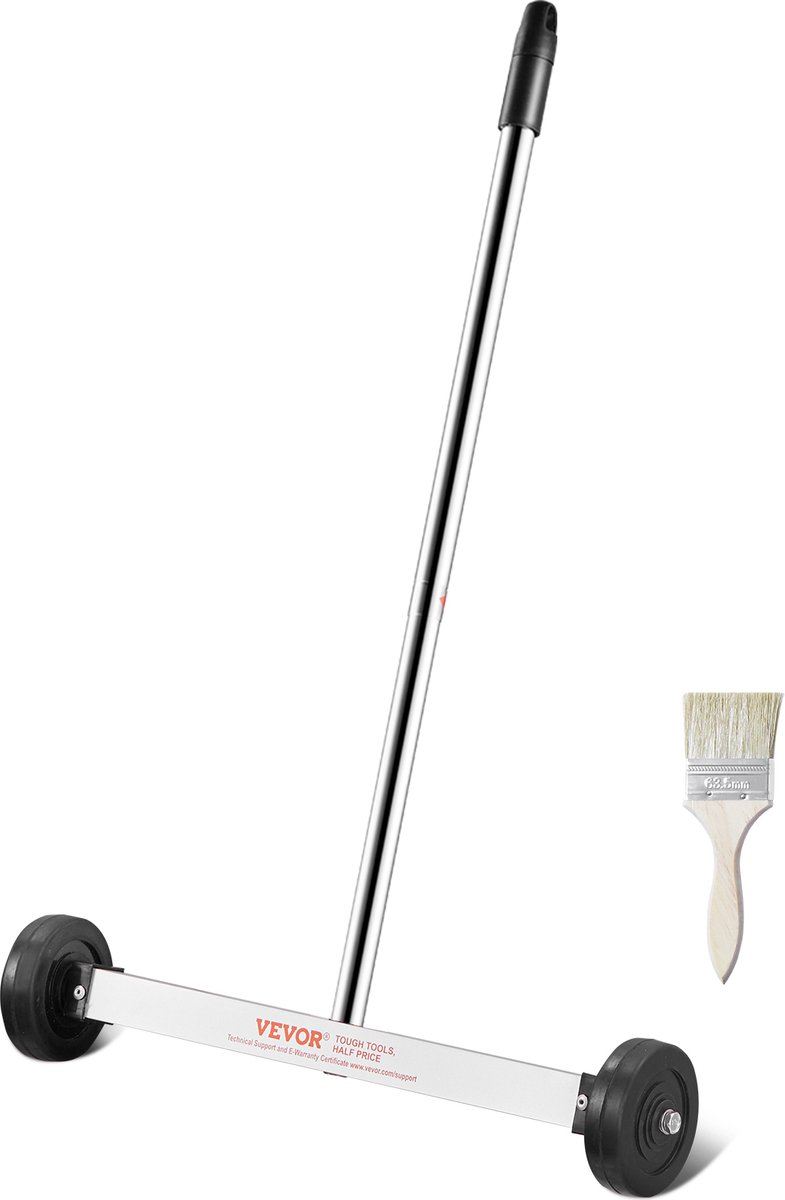 VEVOR Magnetische Veegmachine Telescopische Magnetische Bezem Tapijtveger 38cm 3,6kg