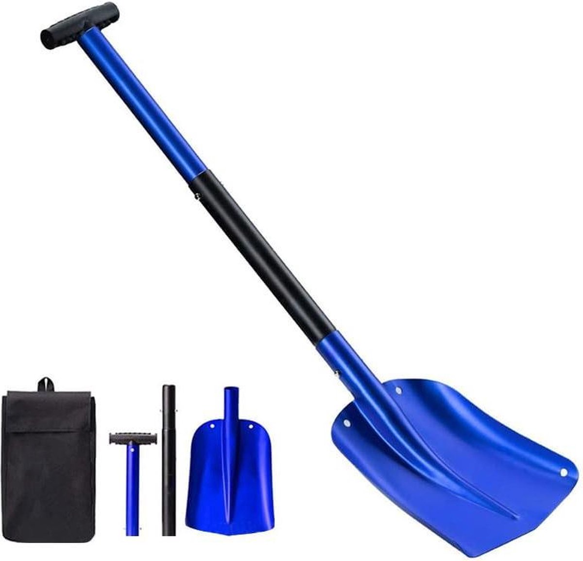 Sneeuw Telescopische Schep Kit Draagbare - Sport Utility - Intrekbare Camping Schep - Sneeuwverwijderingsgereedschap