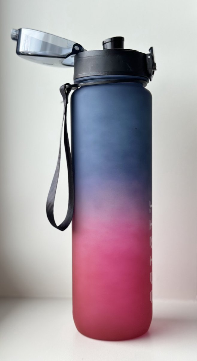 SWRTS® Drinkfles - Waterfles - Sportdrink fles - 1L drinkfles - Lichtgewicht drinkfles - Lekvrije drinkfles - Kinderfles - Drinkfles kinderen