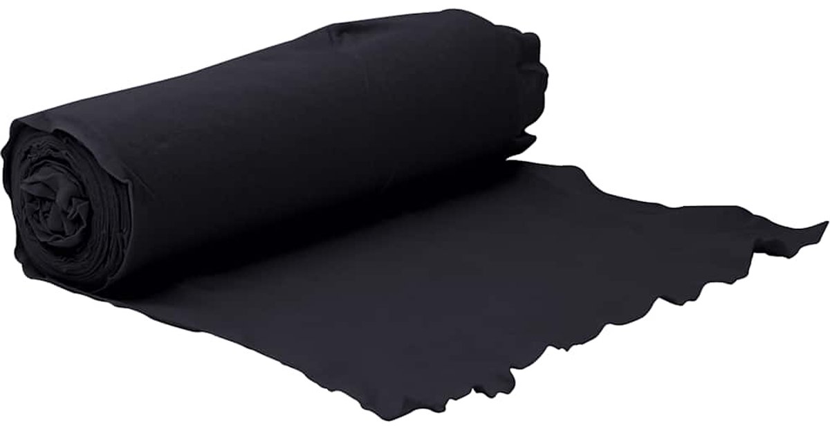 vidaXL - Geotextielmembraan - 1x10 - m - polyestervezel - zwart