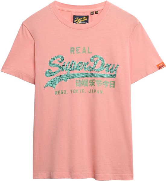 T-shirt Superdry VL RHINESTONE Superdry pour femme
