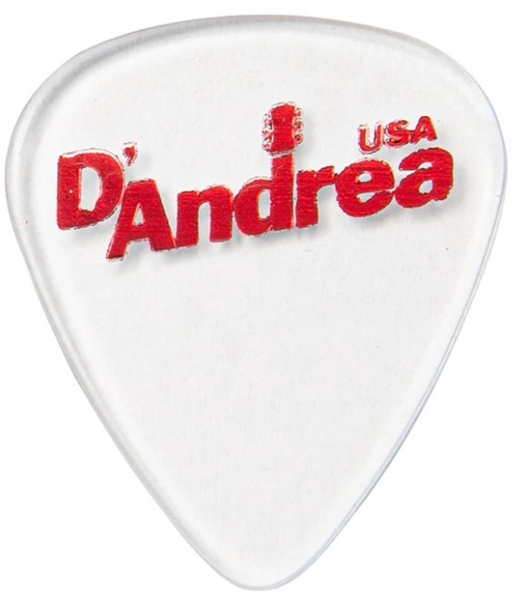 D'Andrea - Clear Acrylic - 351 Plectrum - 1.50 mm - 6-pack
