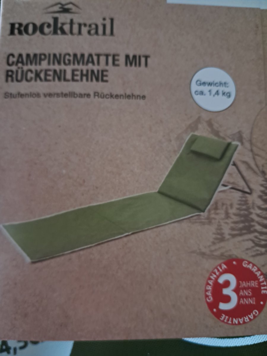 Rocktrail Ligmat - Strandmat - Tanning bed met Verstelbare rugleuning