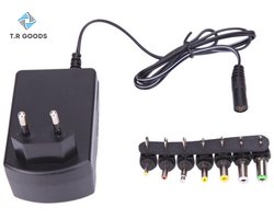 T.R Goods. Universele Adapter AC-stroomadapter - 3V / 4.5V / 5V / 6V / 7.5V / 9V / 12V - 7 plugs
