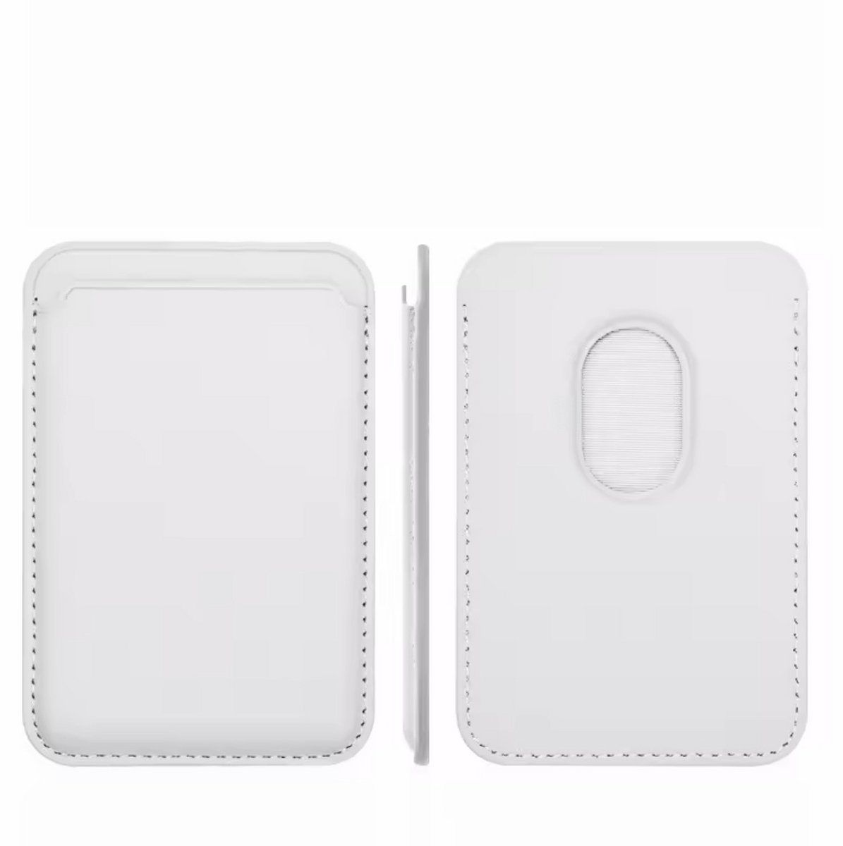 Tech-into MagSafe Wallet - Magnetische Kaarthouder Geschikt Voor iPhone Magsafe - Wallet Card Holder - Pasjeshouder Geschikt Voor iPhone 12/13/14/15/16/17 - Wit