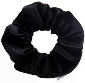 Scoby - Chouchou avec fermeture éclair - Chouchou en velours - Élastique pour cheveux - Compartiment secret - Accessoire pour cheveux - Froesel - Élastique - Zwart