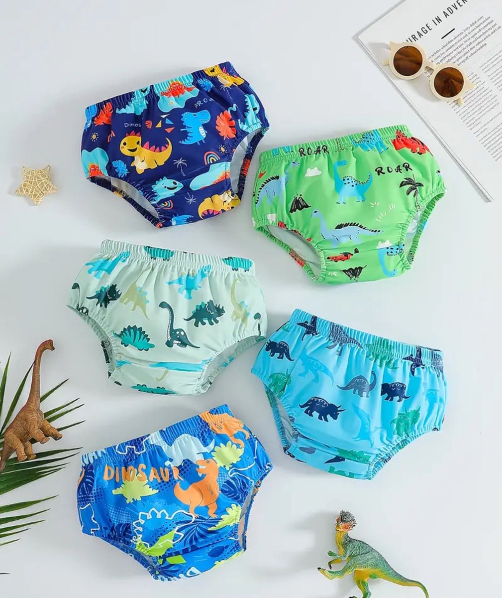 Zwemkleding jongens baby zwembroek kinderen met dino — afbeelding 3