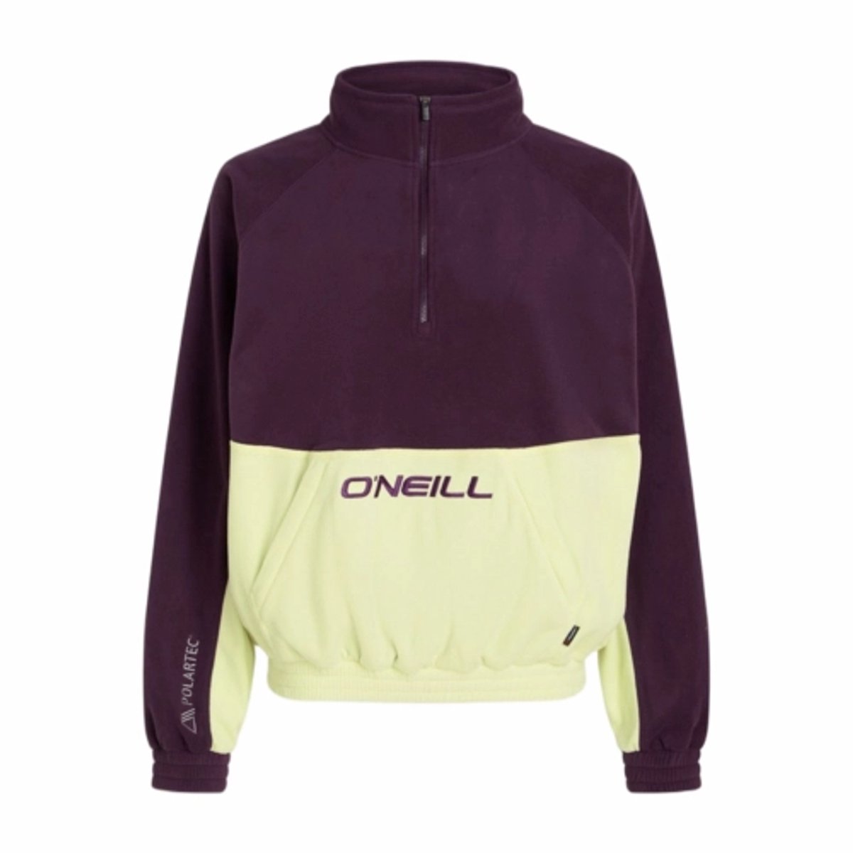 Trui O’Neill Women O’Riginals Polartec 100 Half Zip Fleece Aubergine Colour Block-XL Paars