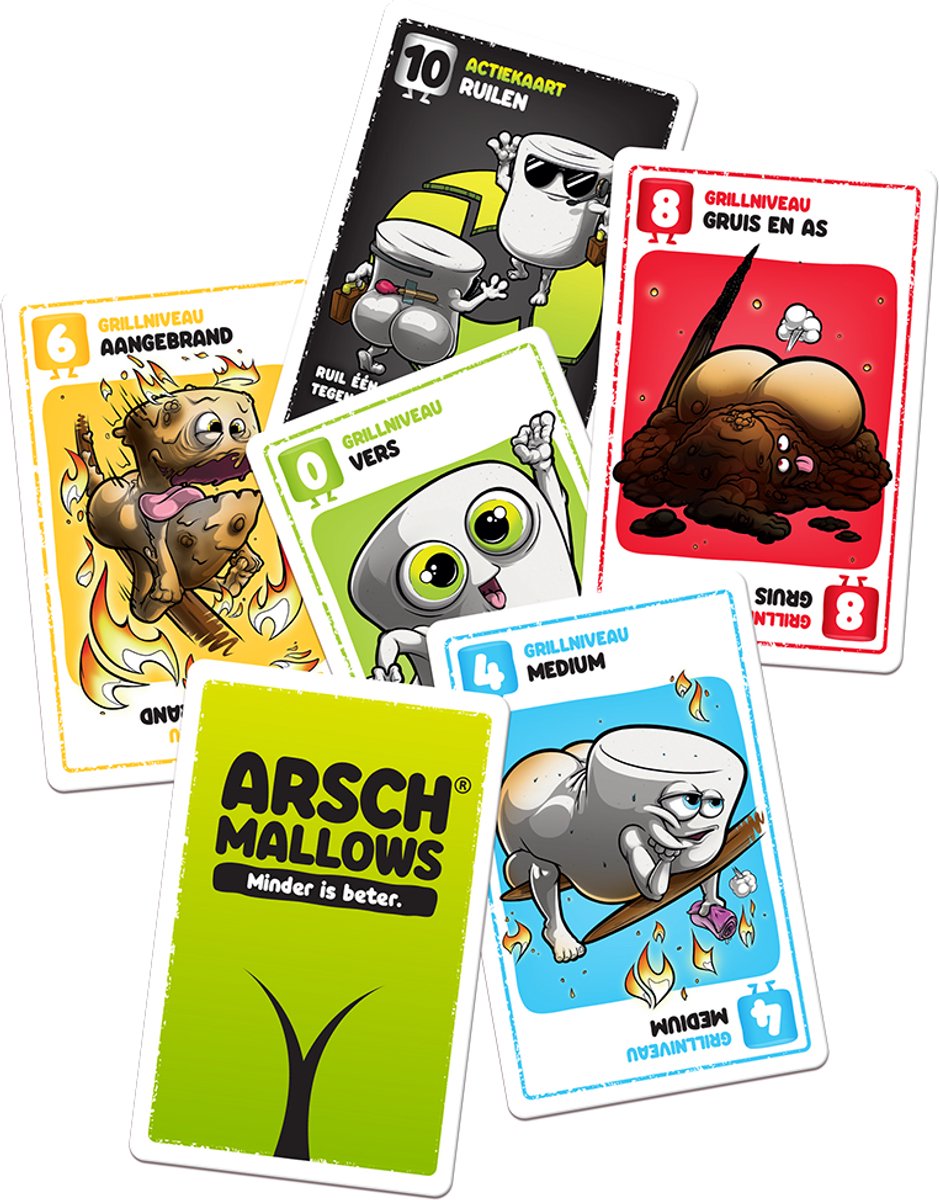 999 Games - Arschmallows - Humoristisch & snel kaartspel - Een Retegoed spel - Top partyspel voor spelletjesavonden — afbeelding 6
